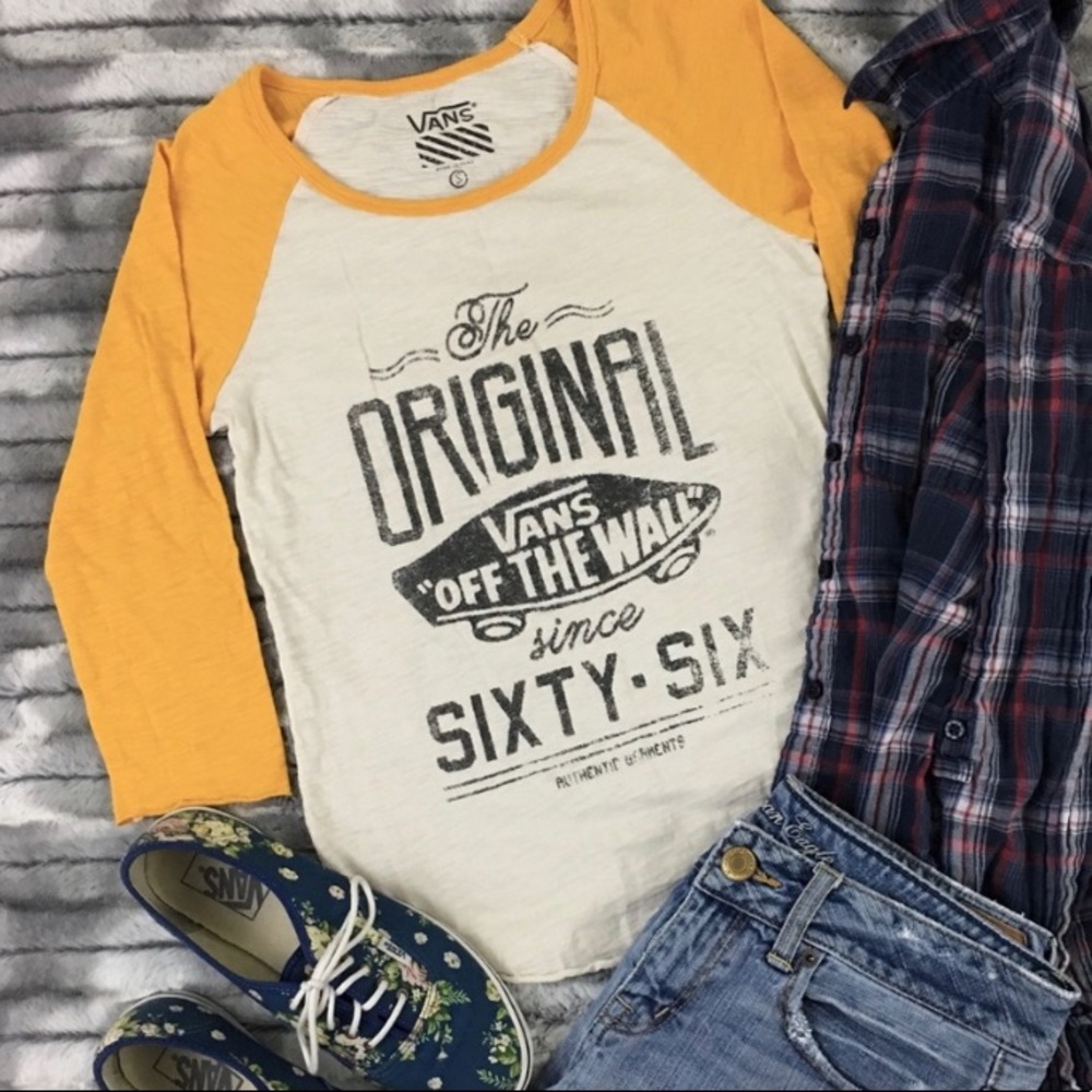 Vans Off The Wall - Baseball Tee